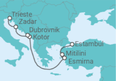 Itinerario del Crucero Tesoros del Egeo y el Adriático - Oceania Cruises