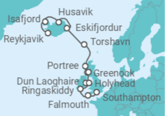 Itinerario del Crucero Desde Islandia hasta las Islas Británicas - Oceania Cruises