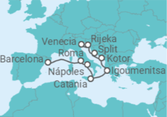 Itinerario del Crucero Gemas del sur de Europa - Oceania Cruises