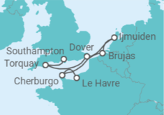 Itinerario del Crucero Descubrimiento del Canal de la Mancha - Oceania Cruises