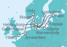 Itinerario del Crucero Explorador del norte de Europa - Oceania Cruises