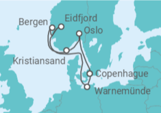 Itinerario del Crucero Alemania, Noruega - MSC Cruceros