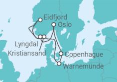 Itinerario del Crucero Noruega, Dinamarca - MSC Cruceros