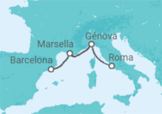 Itinerario del Crucero Italia, Francia - MSC Cruceros