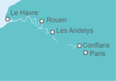 Itinerario del Crucero París, Normandía y el Río Sena - Panavision