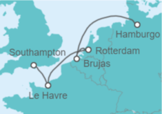 Itinerario del Crucero Bélgica, Holanda, Francia - MSC Cruceros