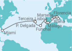 Itinerario del Crucero Desde Miami a Roma - Silversea