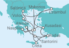 Itinerario del Crucero Islas Griegas y Turquía al completo - Silversea