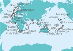 Itinerario del Crucero Vuelta al mundo 2027: de Los Ángeles a Copenhague - Silversea