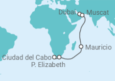 Itinerario del Crucero Emiratos Árabes, Omán, Mauricio y Sudáfrica - Costa Cruceros