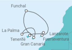 Itinerario del Crucero Islas Canarias - MSC Cruceros