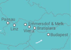 Itinerario del Crucero Rapsodia del Danubio - Panavision
