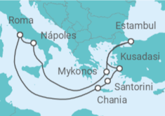 Itinerario del Crucero Grecia, Turquía, Italia - Celebrity Cruises