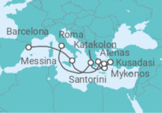 Itinerario del Crucero Islas Griegas, Italia y Turquía - Celebrity Cruises