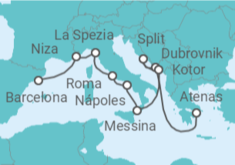 Itinerario del Crucero Croacia, Montenegro, Italia, Francia - Celebrity Cruises