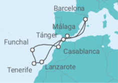 Itinerario del Crucero Islas Canarias, Portugal y Marruecos - Celebrity Cruises
