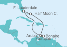 Itinerario del Crucero Curaçao, Bonaire, Aruba - Holland America Line