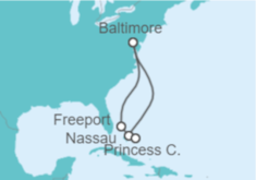 Itinerario del Crucero Bahamas - Carnival Cruise Line