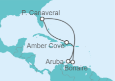 Itinerario del Crucero Aruba, Bonaire, San Eustaquio y Saba - Carnival Cruise Line