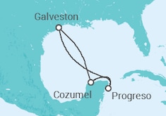 Itinerario del Crucero México - Carnival Cruise Line