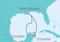 Itinerario del Crucero México - Carnival Cruise Line