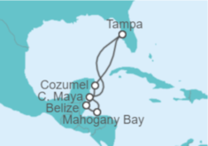 Itinerario del Crucero México, Belice - Carnival Cruise Line