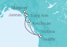 Itinerario del Crucero Alaska - Carnival Cruise Line