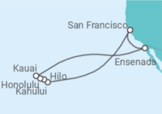 Itinerario del Crucero Islas hawaianas - Princess Cruises