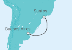 Itinerario del Crucero Argentina - Costa Cruceros