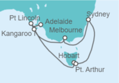 Itinerario del Crucero Australia - Princess Cruises