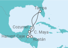 Itinerario del Crucero Honduras, México - NCL Norwegian Cruise Line