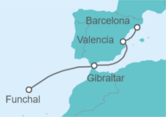 Itinerario del Crucero Gibraltar, España - Costa Cruceros