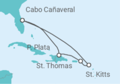 Itinerario del Crucero República Dominicana, St Thomas, St Kitts - Celebrity Cruises