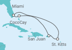 Itinerario del Crucero St Kitts, Puerto Rico y Bahamas - Celebrity Cruises