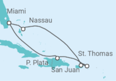 Itinerario del Crucero República Dominicana, Puerto Rico, Bahamas - Celebrity Cruises
