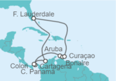 Itinerario del Crucero Colombia, Panamá, Aruba - Celebrity Cruises