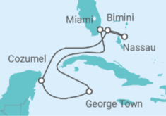 Itinerario del Crucero Islas Caimán, México, Bahamas - Celebrity Cruises