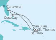 Itinerario del Crucero Islas Vírgenes - EEUU, Puerto Rico - Royal Caribbean