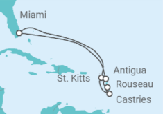Itinerario del Crucero St. Kitts, Santa Lucía, Antigua - Celebrity Cruises