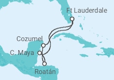 Itinerario del Crucero México, Honduras - Celebrity Cruises