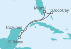 Itinerario del Crucero México - Royal Caribbean