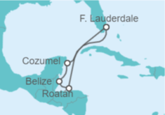 Itinerario del Crucero México, Honduras - Princess Cruises
