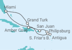Itinerario del Crucero Caribe Oriental con St. Kitts - Princess Cruises