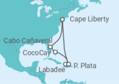 Itinerario del Crucero Caribe Oriental y Perfect Day - Royal Caribbean