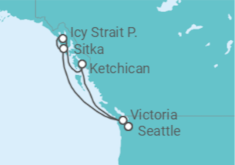 Itinerario del Crucero Alaska - Virgin Voyages