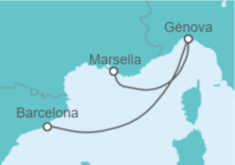 Itinerario del Crucero Italia - MSC Cruceros