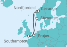 Itinerario del Crucero Fiordos Noruegos y Bélgica - Con vuelos - Celebrity Cruises