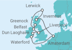 Itinerario del Crucero Irlanda y Reino Unido - Celebrity Cruises