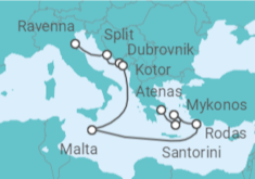 Itinerario del Crucero Croacia, Montenegro e Islas Griegas - con vuelos - Celebrity Cruises