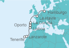 Itinerario del Crucero Islas Canarias - AIDA